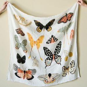 Clementine Kids | Muslin Swaddle | Butterfly Collector
